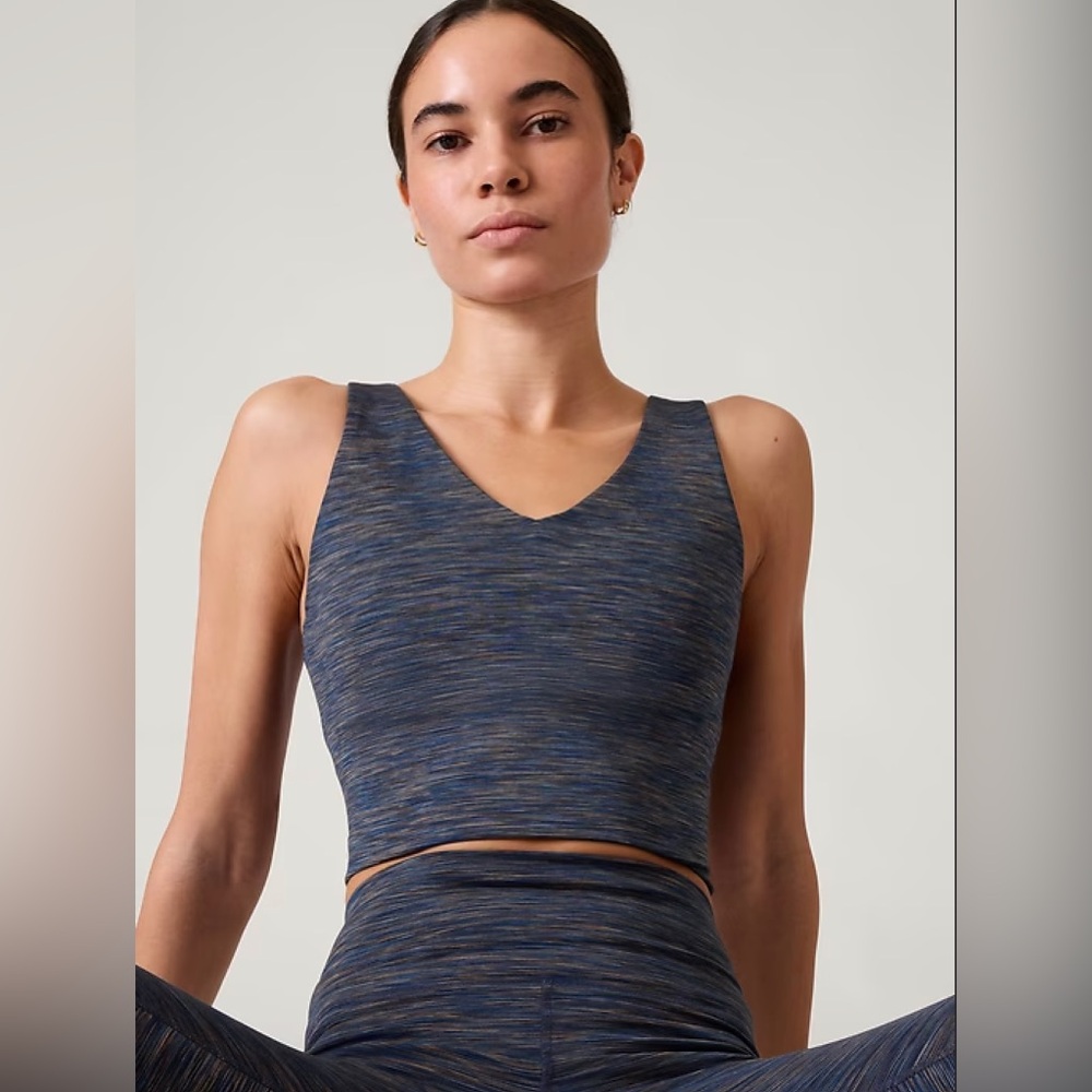 V-Neck Crop Bra Tank